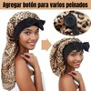 Gorro Satén Dormir Pack Gorros Nocturnos Ajustables Cabello Rizado Rasta