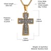 HZMAN Eastern Orthodox Cross Necklace for Men Women Retro Religious