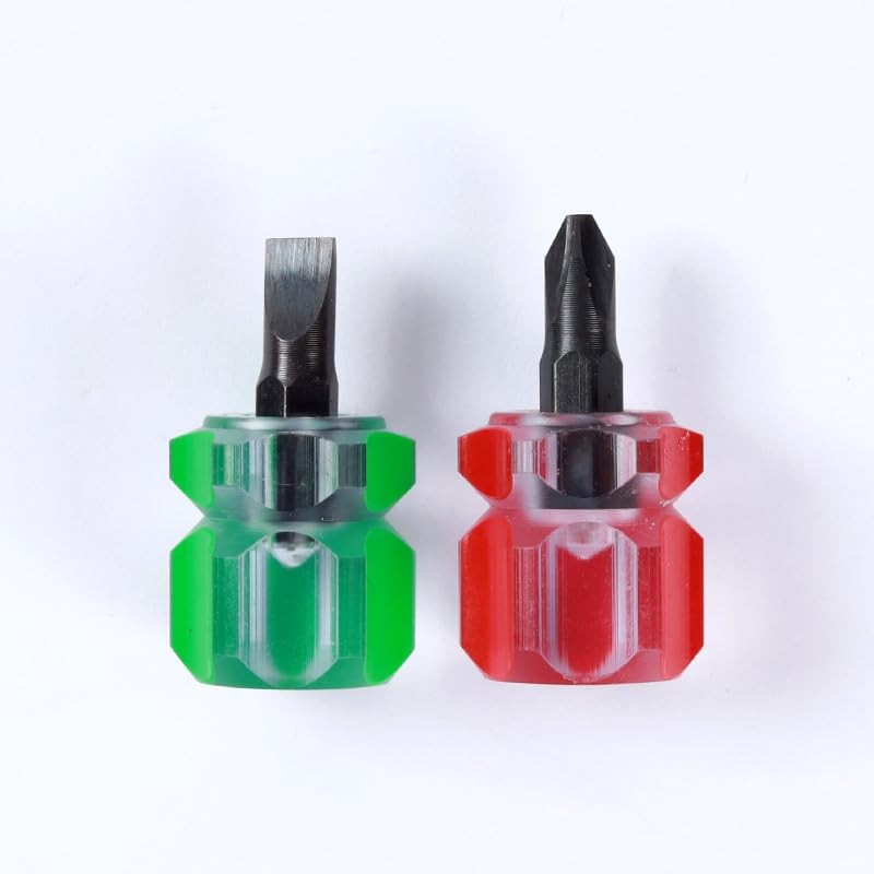 4 Pcs Mini Stubby Screwdriver Set - Ultra Short Pocket