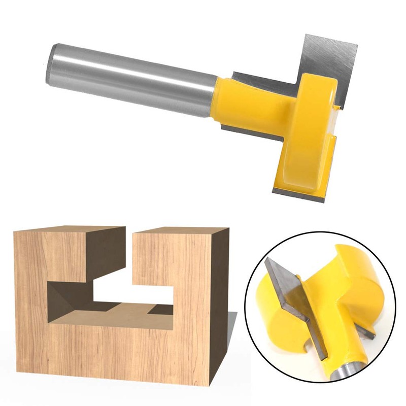 WSOOX 3 Pieces T-slot & T-Track Slotting Cutter Router Bit