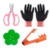 4PCS Garden Pruning Shears Scissors Kit, Rose Thorn Remover, Tree