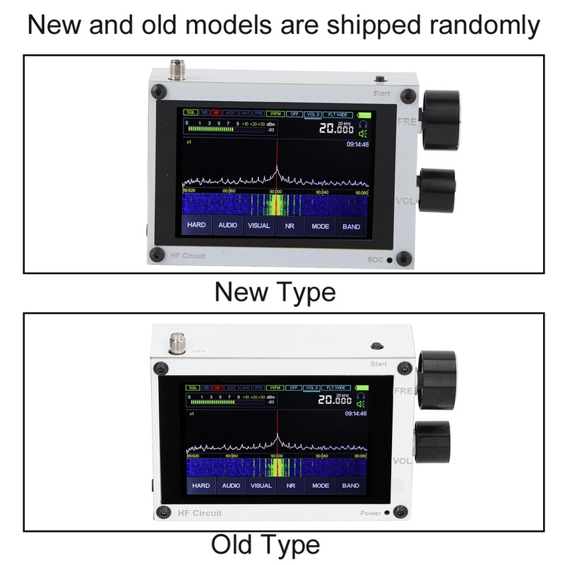 SDR Receiver Touch Screen Wireless Receiver Industrial Accessories 50kHz‑2GHz 3.5in