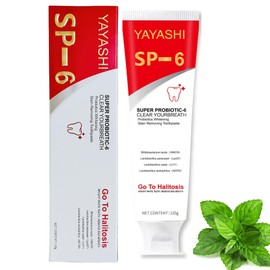 Sp-6 Ultra Whitening, Sp-6 Brightening Probiotics Whitening Toothpaste, Fresh Breath, Deep Cleaning Stain Removing. (Red)