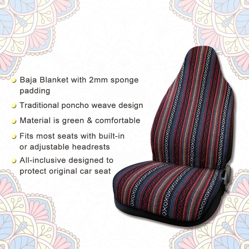 uxcell Universal Soft Blanket Bucket Seat Cover Mat for Car