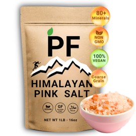 Planting Foods Himalayan Pink Salt - Coarse Grain 16 oz – Organic, Kosher 100% Vegan, Kosher Salt, Lab Tested, Coarse Grain 16oz | Unrefined Mineral-Rich Cooking Salt & Natural Electrolyte Boost