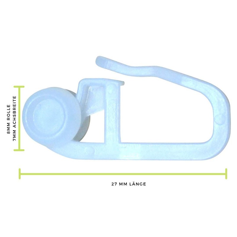 DELFRA 100 Curtain Rollers - Universal Curtain Roll with 8