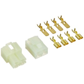 Daytona 96174 250 Type Connector Set, 4 Poles, Male and Female Connector Set, Terminals x Number of Poles