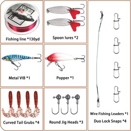 CastWisp Premium Telescopic Fishing Rod and Reel Combo Set Carbon Fiber Spinning Pole with Lures, Hooks, and Carry Bag Perfect for Saltwater Freshwater Fishing, Travel Friendly Kit for Anglers