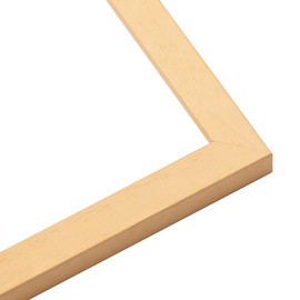 CountryArtHouse 38x13 Frame Natural Wood Picture Frame | 0.75 Inch Moulding Width | with UV Acrylic Plexiglass, Foam Board Backing & Hanging Hardware Included