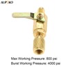 Air Conditioner Ball Valve 1/4" SAE Adapter, Straight Shut-Off Valve