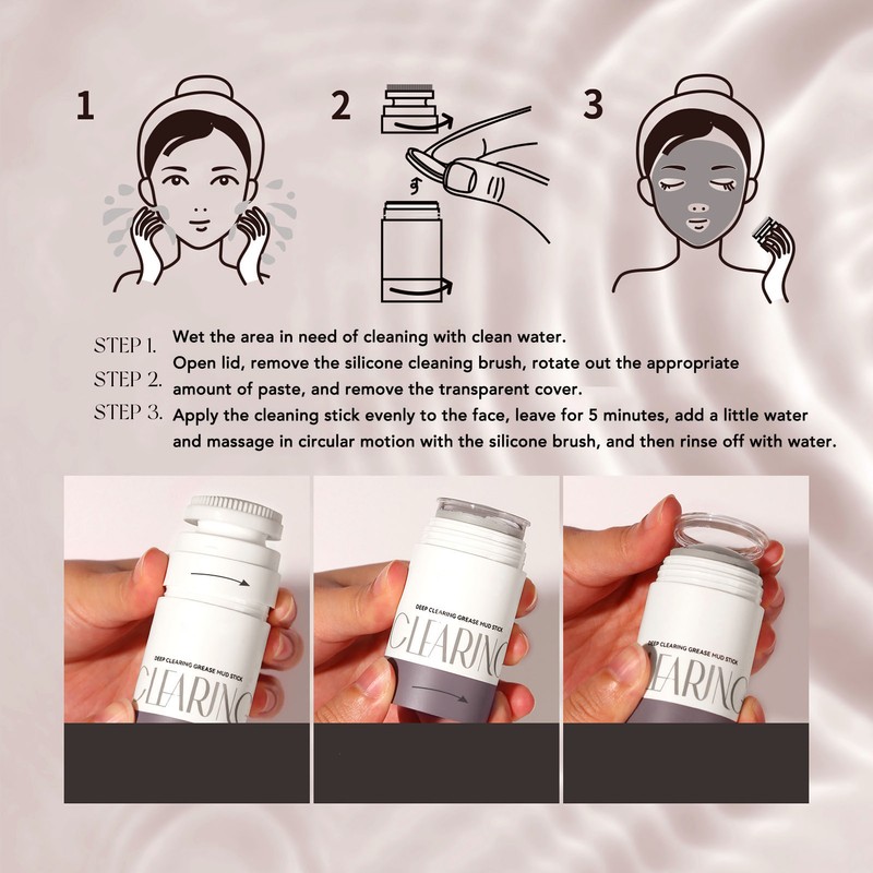 Clay Mask Stick Oil Control Portable Deep Pore Cleansing Face