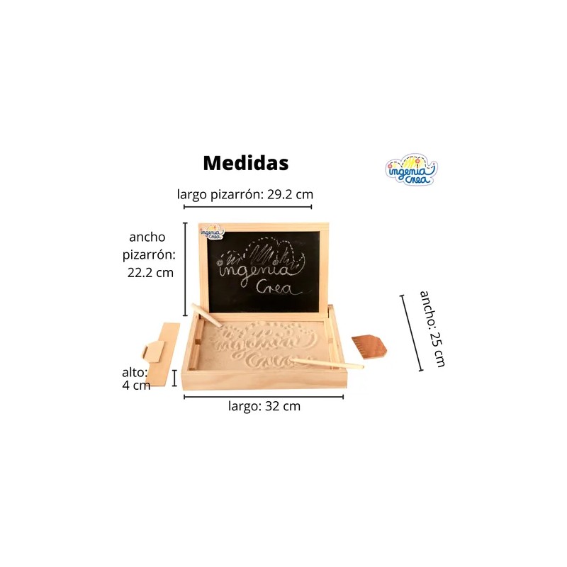 Bandeja Didáctica Montessori Ingeniacrea+pizarron Doble Cara