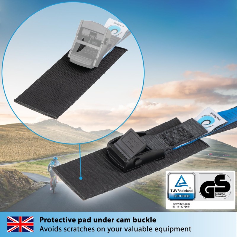 valonic HORNET - 4x 80cm tie down strap short, 19mm,