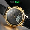 SKMEI Mens Watch Minimalism Analog Digital Watch with Alarm Stopwatch