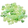 80 Mix Green Shabby Chic Resin Flatbacks - Fresh Craft