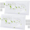 2 Pcs 14 x 6 Inch Aluminum Gable Vents Attic