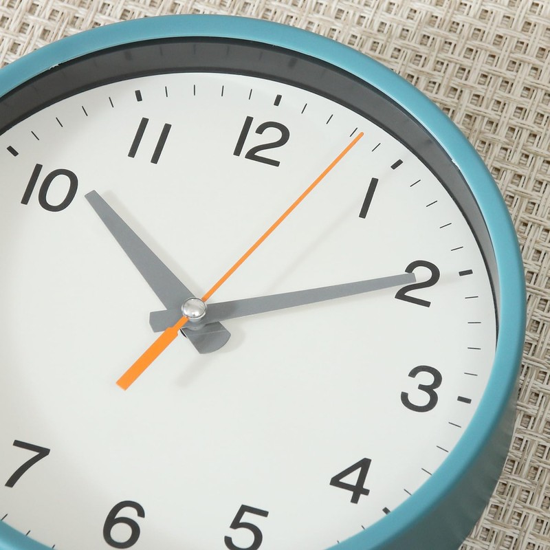 Fuji Boeki 29870 Dual Standing, Analog Clock, Silent, Small, Width