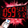 TXL 17.2'' Bluetooth Large LED Digital Wall Clock, Large Display