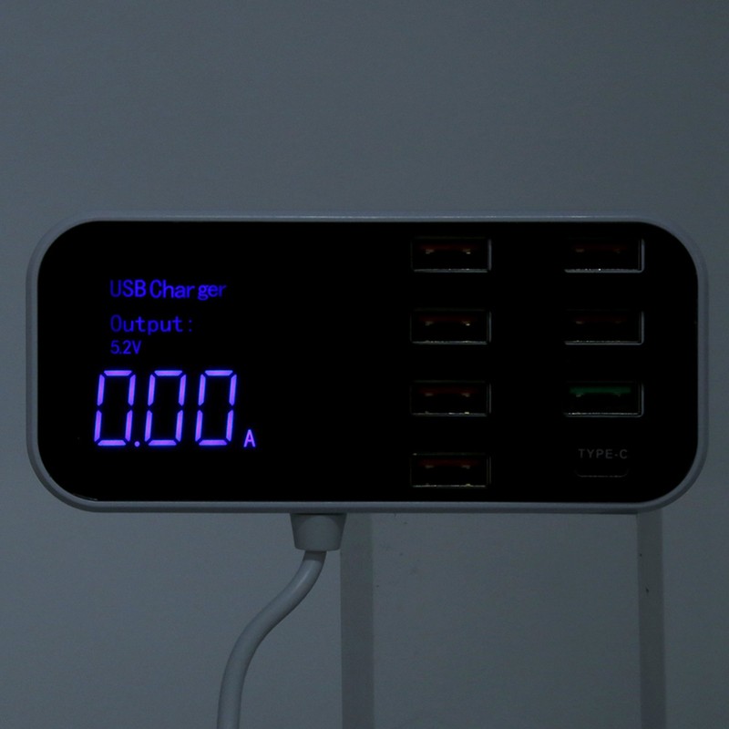 8 Ports Multiple USB Fast Chargers Charging Station Hubs Digital