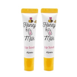 Apieu Honey & Milk Lip Scrub 8ml x 2 / 어퓨 허니 앤 밀크 립 스크럽 8mlx2개