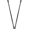35.4inch/90cm Garden Swing Replacement Rods, Black Metal Round Rods for