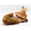 HANSA Lying Fox Plush, Red