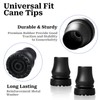 Cane Tips 5/8 inch Heavy Duty, 2 Pack Walking Cane