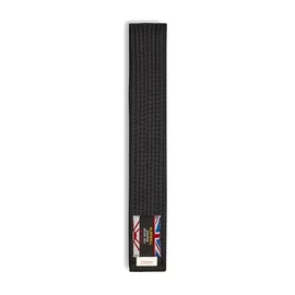 Playwell Martial Arts Cotton Solid Coloured Grading Belt - (Karate, Judo Taekwondo) (Black, 250cm)