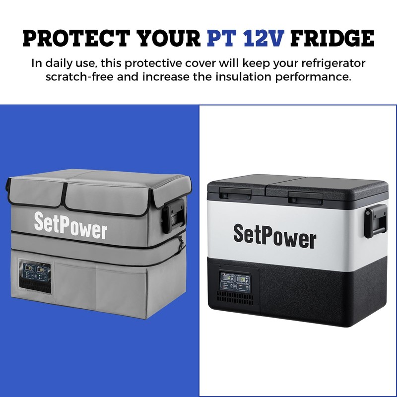 Setpower 55L Insulated Protective Cover for PT55 Car Fridge,12 Volt