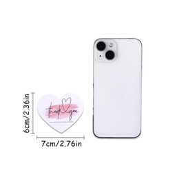 GINCEVHY 150 Pcs Love Heart Shaped Thank You Cards, 2.36 x 2.76 Blank Notecards For Handwritten Message, Greeting Cards For Wedding, Baby Shower, Small Business, All Occasion