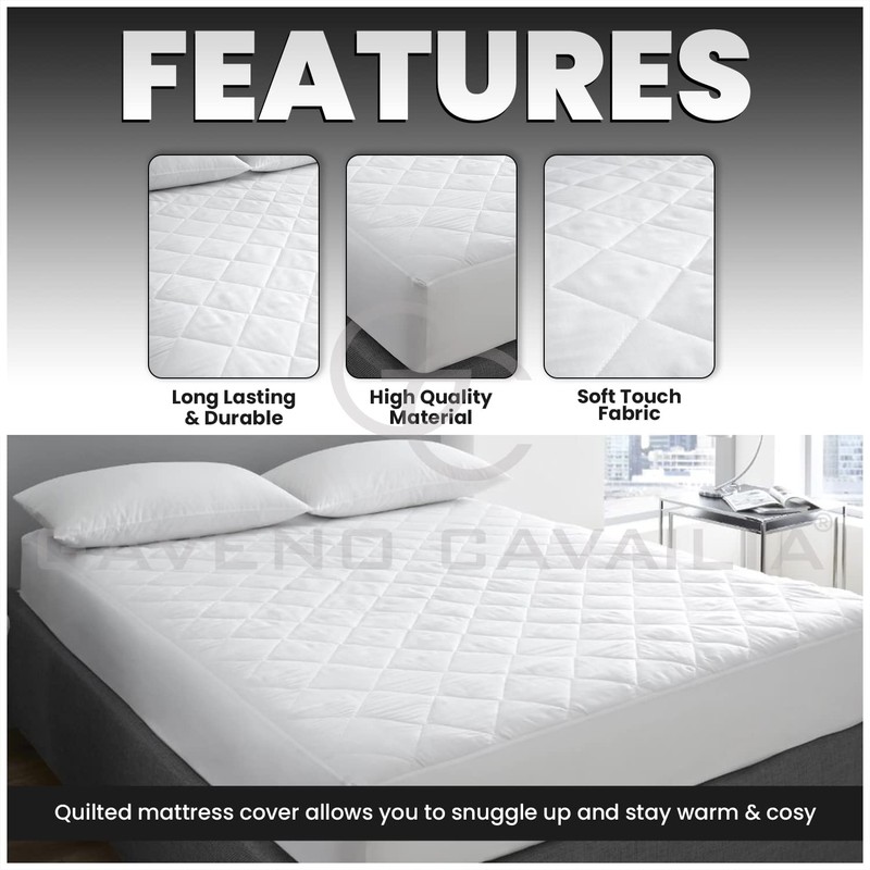 GC GAVENO CAVAILIA Extra Soft Quilted Mattress Protector, Fully Fitted