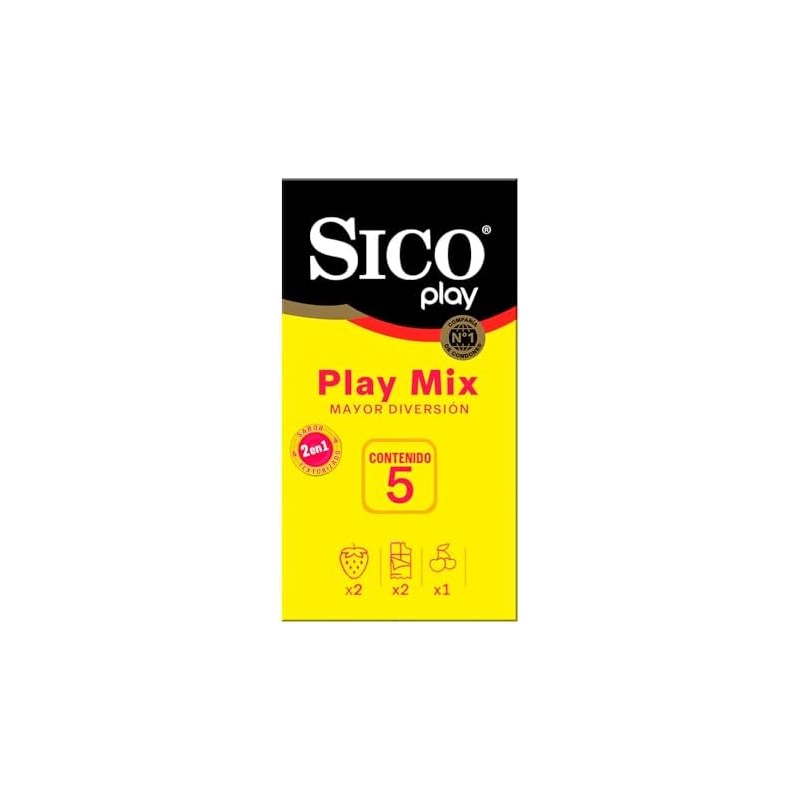 Sico Play Mix, Condón de látex texturizado y de sabores