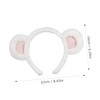 Outanaya Lightweight Bear Headband Smooth Surface Cute Bear Ears for