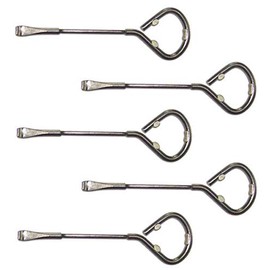 5 Pack Church Key Bottle Opener, Bottle Opening Tool, Church Key Can Opener, Hand-Held Steel Church Key Pack of 5