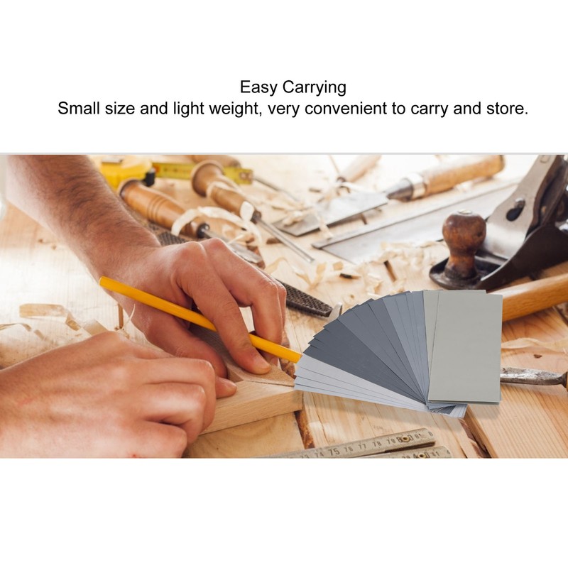 20Pcs Sand Paper Dry Wet Sandpaper 1000 to 7000 Grit