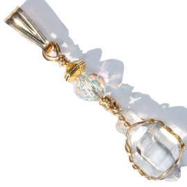 Scepter Quartz Crystal 14K GF Pendant
