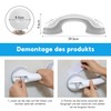 Shower Handle, No Drilling, 2 Pieces, Shower Grab Bar, 30