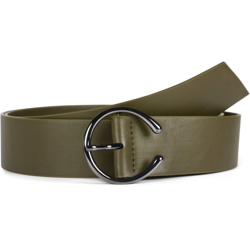 styleBREAKER Women's Plain Waist Belt with Clasp in Horseshoe Shape,