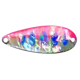 FIELD Hunter Spoon, Lureman 701 Shell, 2.6 inches (65 mm), 0.6 oz (17 g), S. Fluorescent Pink/Blue Yamame #Y4 Lure