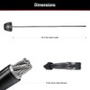 Master Lock Black Python Bike Lock with Key, Adjustable Metal