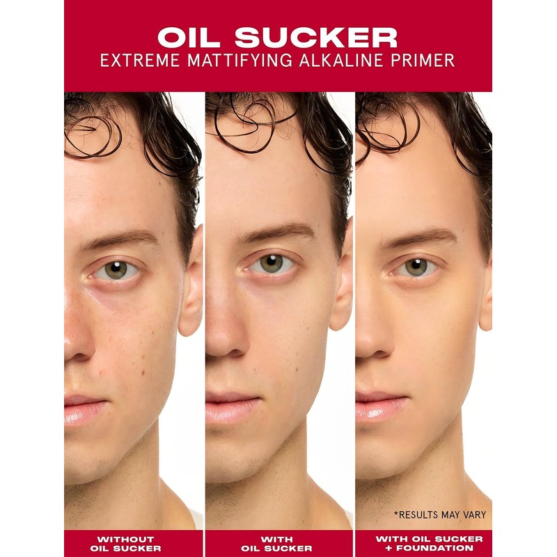 One Size Oil Sucker Extreme Mattifying Alkaline Primer, 12Hr Wear,