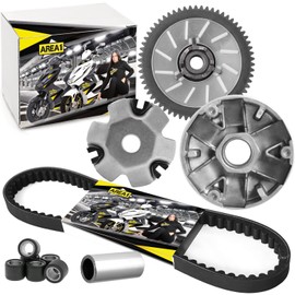 Area1 Replacement Variomatic with V-Belt Compatible with 2-Stroke 50 cc Compatible with Agility RS Naked, Dink G-Dink Grand Dink Heroism Like People Super8 Super9 Top Boy Compatible with