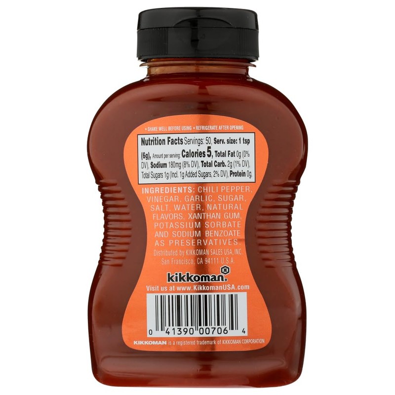 Kikkoman Sriracha Hot Chili Sauce, 10.6 Ounce -- 9 per