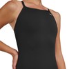 TYR Womens Polyester Durafast Elite Solid Diamondfit, Black, 36 EU