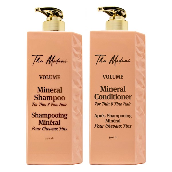 The Modani Volume Mineral Shampoo & Conditioner (34oz/1 Liter)