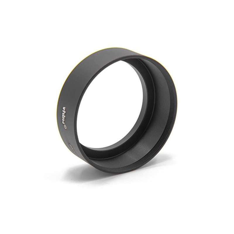 vhbw Metal Lens Hood 48 mm Black Style B Compatible