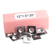 10PCS 12x12x1.5mm(Thickness) Carbide Inserts Cutters for Slab Flattening Router Bit,