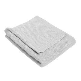 CHIQUI MUNDO Manta de Arrullo para Bebé 100% Bambú Orgánico Manta de Recepción Recién Nacido Tejido Premium (Gris, 75 x 100 cm)