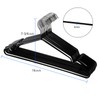 Tosnail 50 Pack 16-Inch Stainless Steel Wire Metal Non-Slip Closet