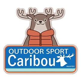 Groove Garage Yurucamp SEASON2 Caribou Kun Magnet Sticker Magnet Sticker Approx. W 7.4 x H 6.6 inches (188 x 169 mm), Made of Yupotak Magnet Sheet